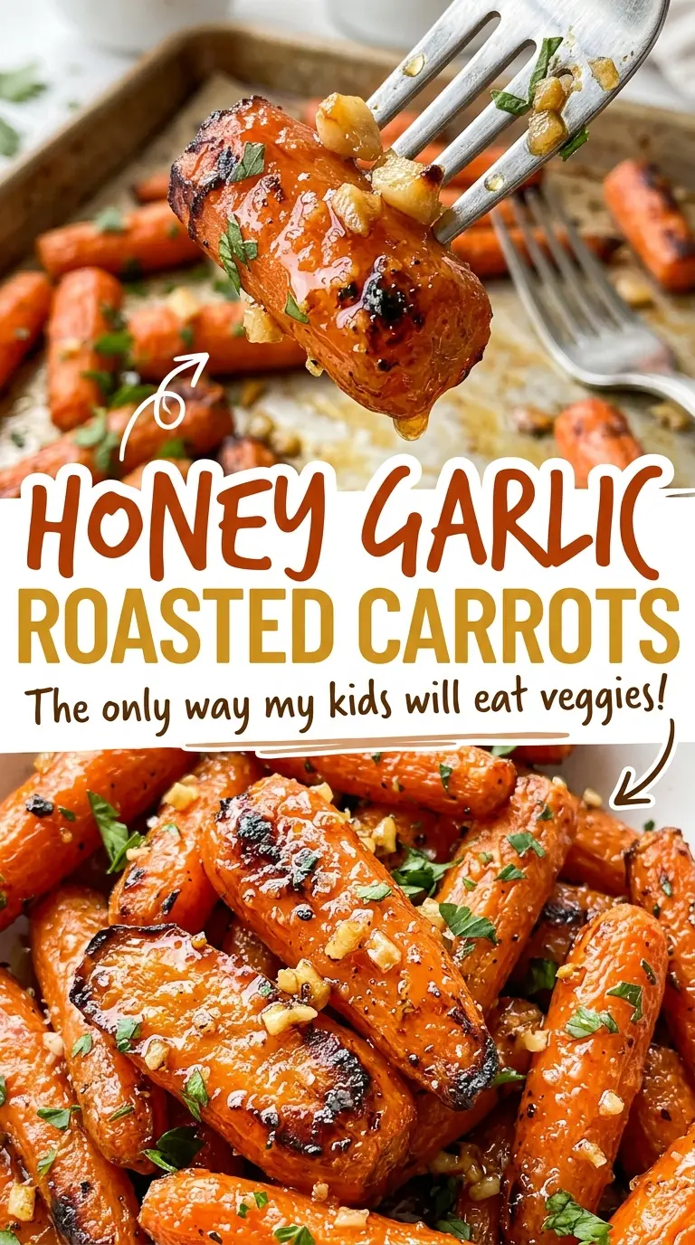 Honey Garlic Roasted Carrots roasted honey glaze