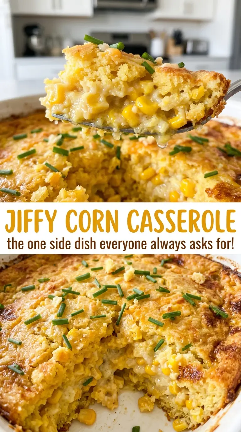 Jiffy Corn Casserole creamy golden texture