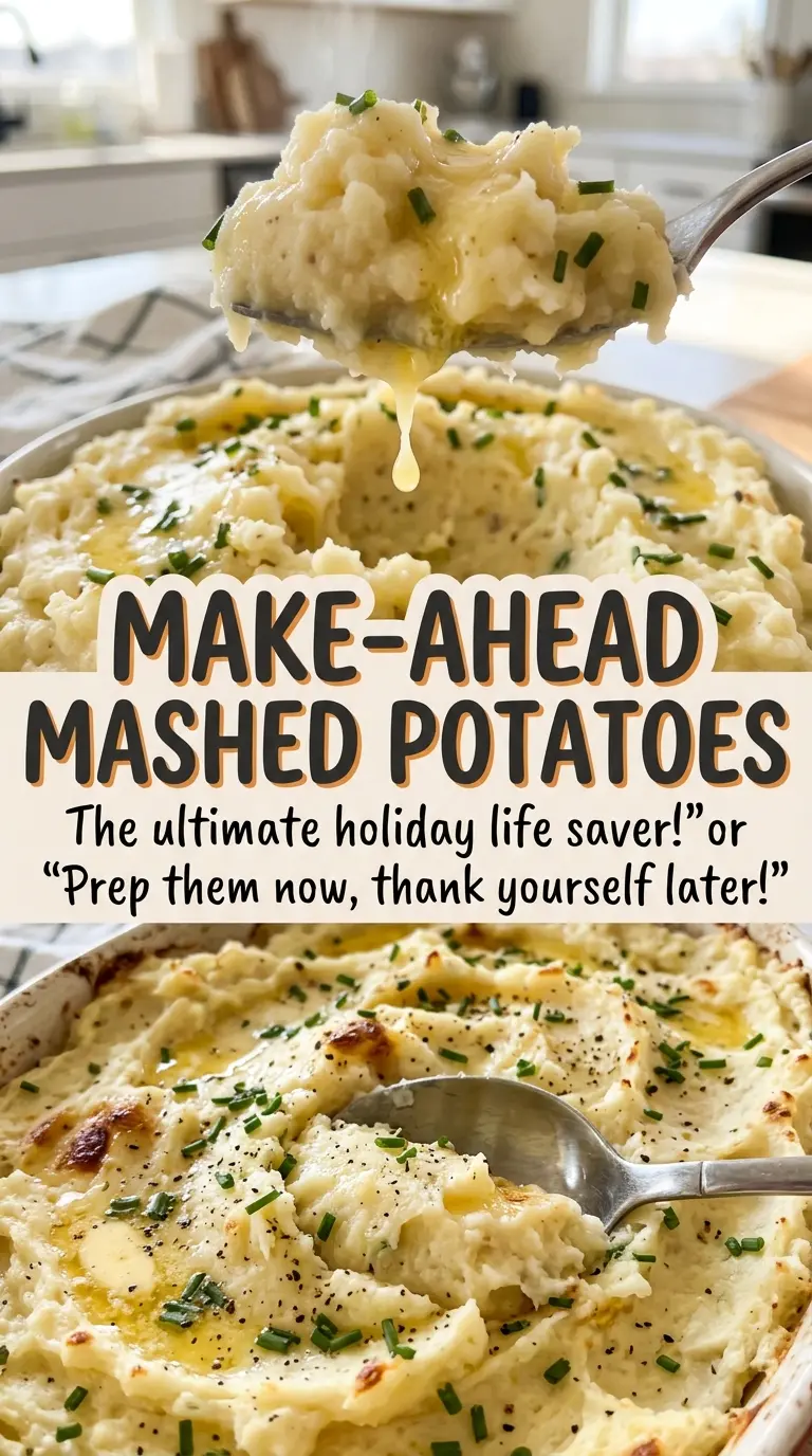 Make-Ahead Mashed Potatoes soft creamy texture