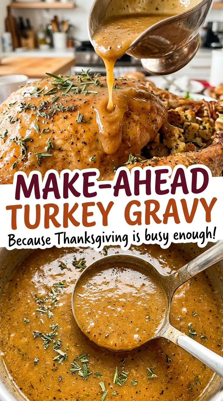 Make-Ahead Turkey Gravy rich savory