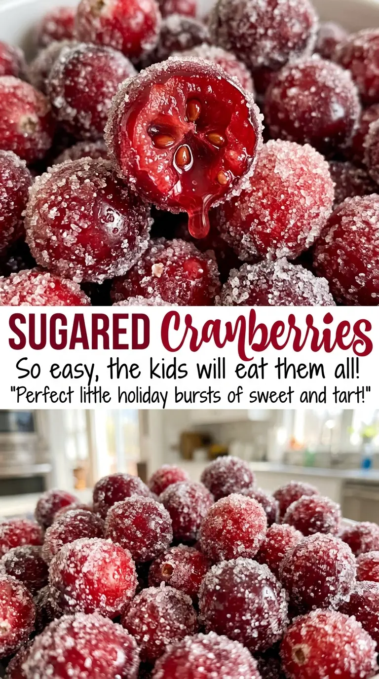 Sugared Cranberries crisp sparkling finish