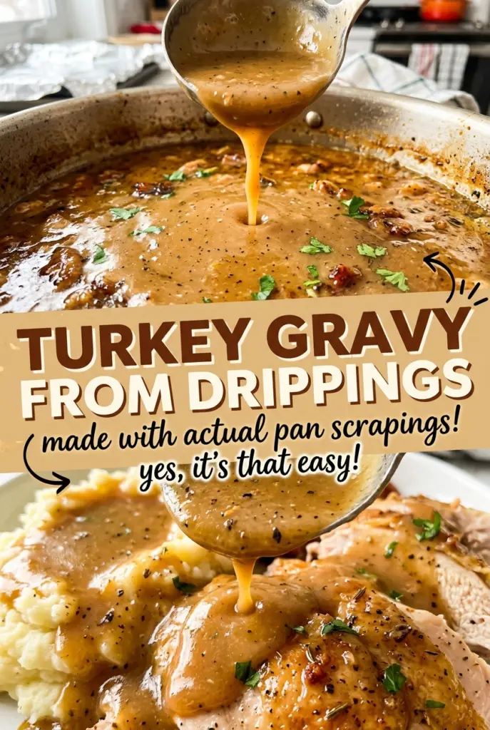 Turkey Gravy from Drippings