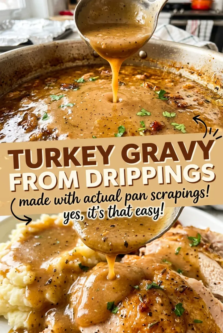 Turkey Gravy from Drippings